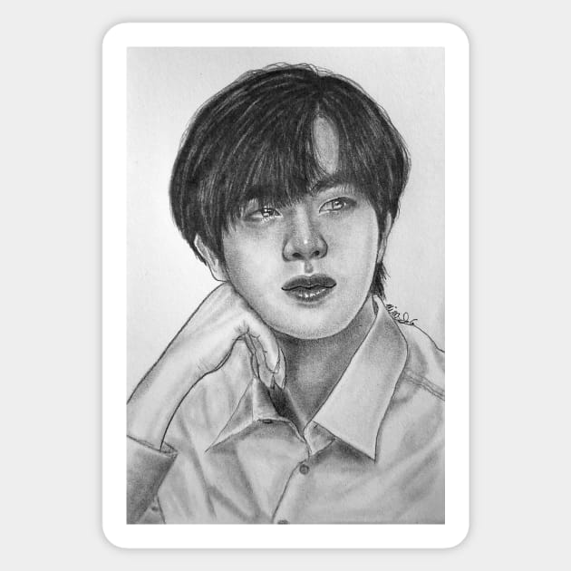 Jin # 8 Sticker by miracausey